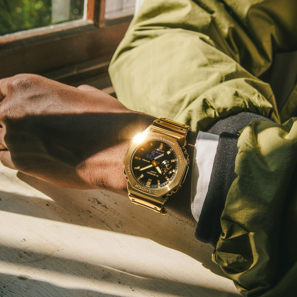 Tough Solar Casio Ga 2100 Amarillo G-Shock 2100 Series Watch Black