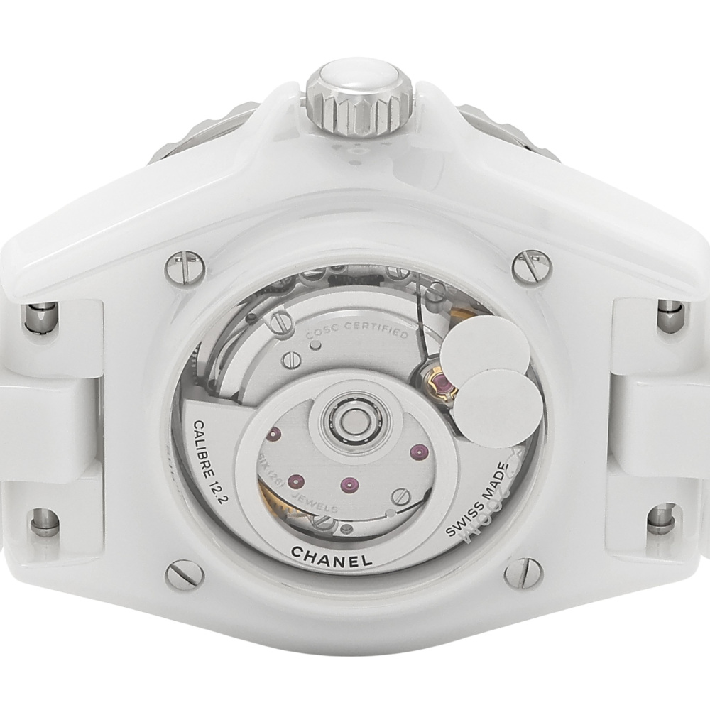 New] CHANEL J12 H10472 shell white diamond ceramic Reverse