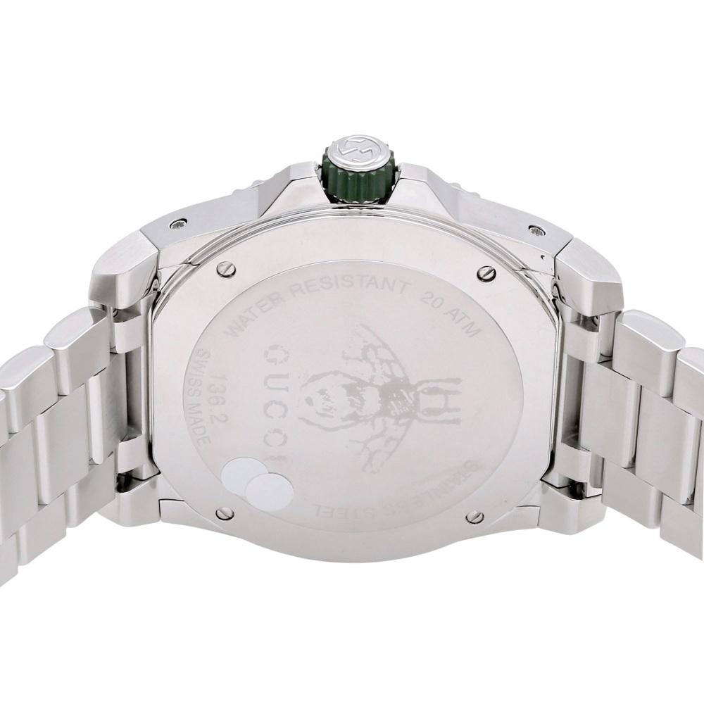 New] Gucci Dive YA136222green stainless Date display | Yukizaki