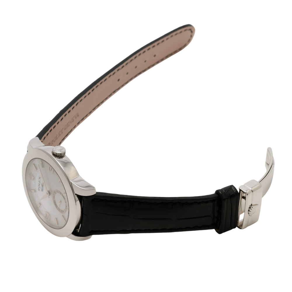 ロレックス チェリーニ 52406.SHWH シェル ホワイト レザーストラップ