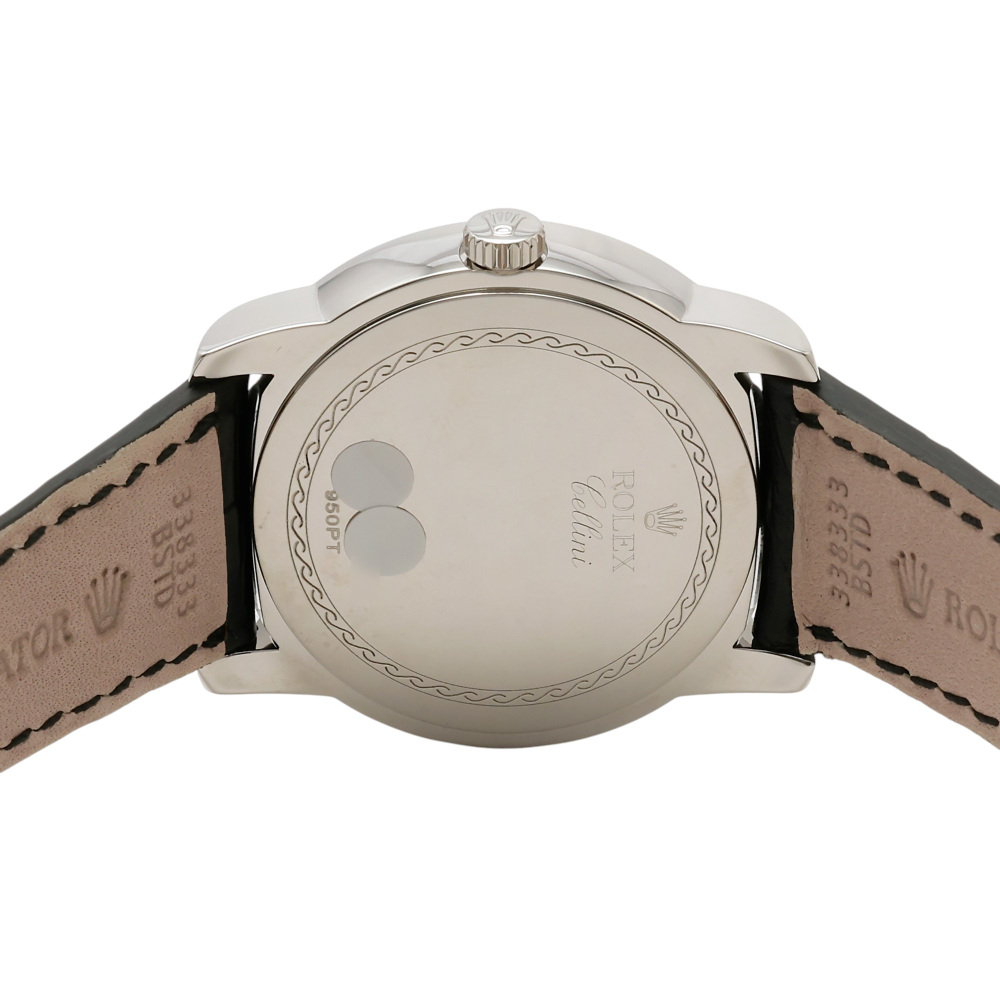 ロレックス チェリーニ 52406.SHWH シェル ホワイト レザーストラップ