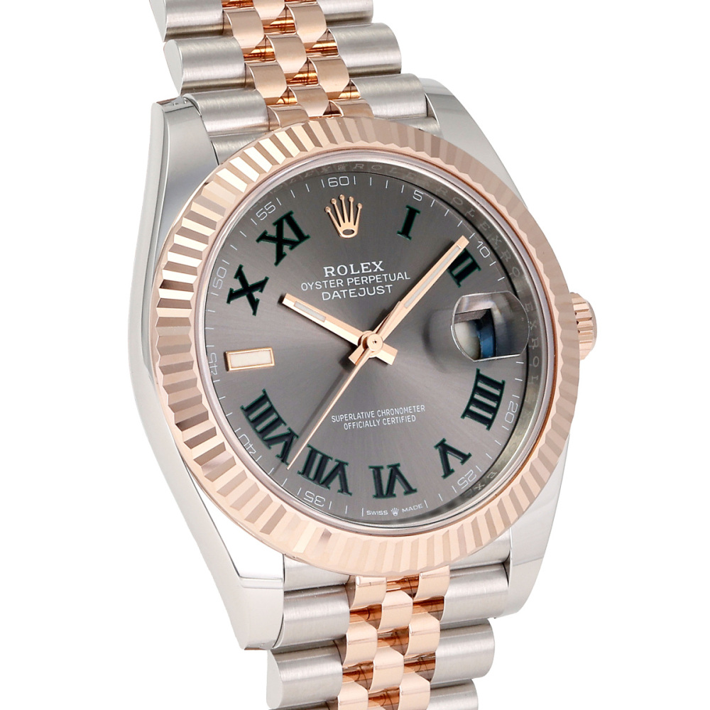 ROLEXデイトジャスト ロレックス デイトジャスト 41 ウォッチ：オイスタースチール＆エバー