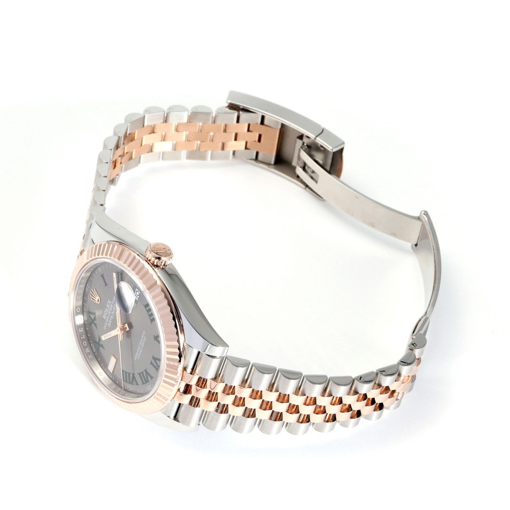 ロレックス デイトジャスト 126331.SLGRRMJスレート/グリーンローマ