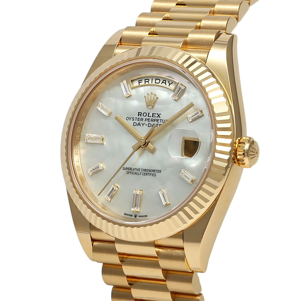 最新 shell 228238NA.WHSH10PB Day-date Rolex white K18 president パンツ