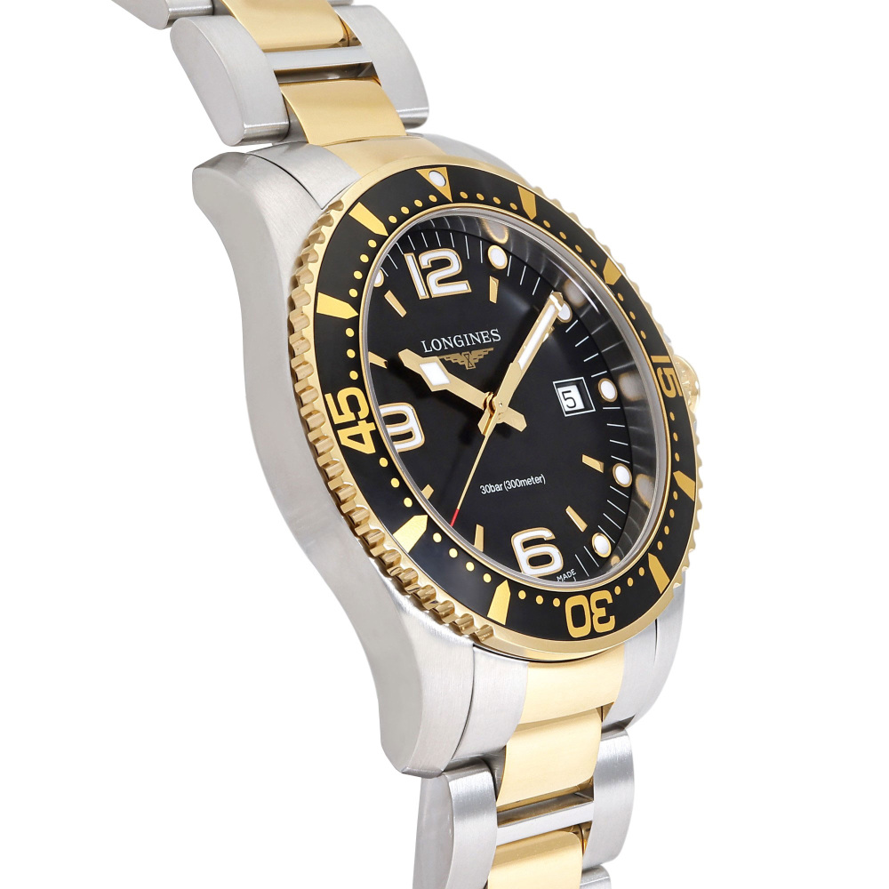 新品] ロンジン ハイドロコンクエスト L37403567ブラック ステンレス