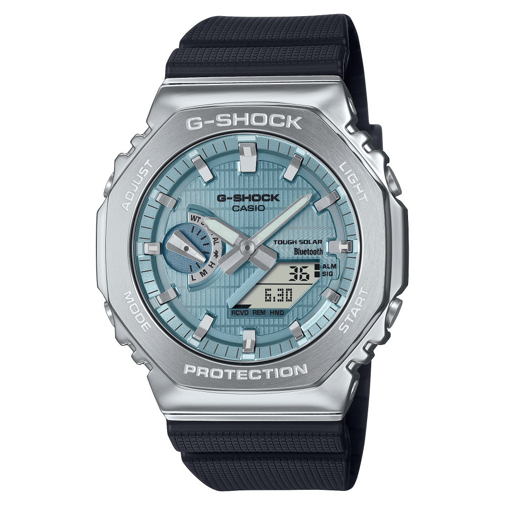 【超美品】G-SHOCK GM-S2110-2AJF アイスブルー G-SHOCK ミッドサイズ メタルカバード GM-S2110-2AJF メンズ