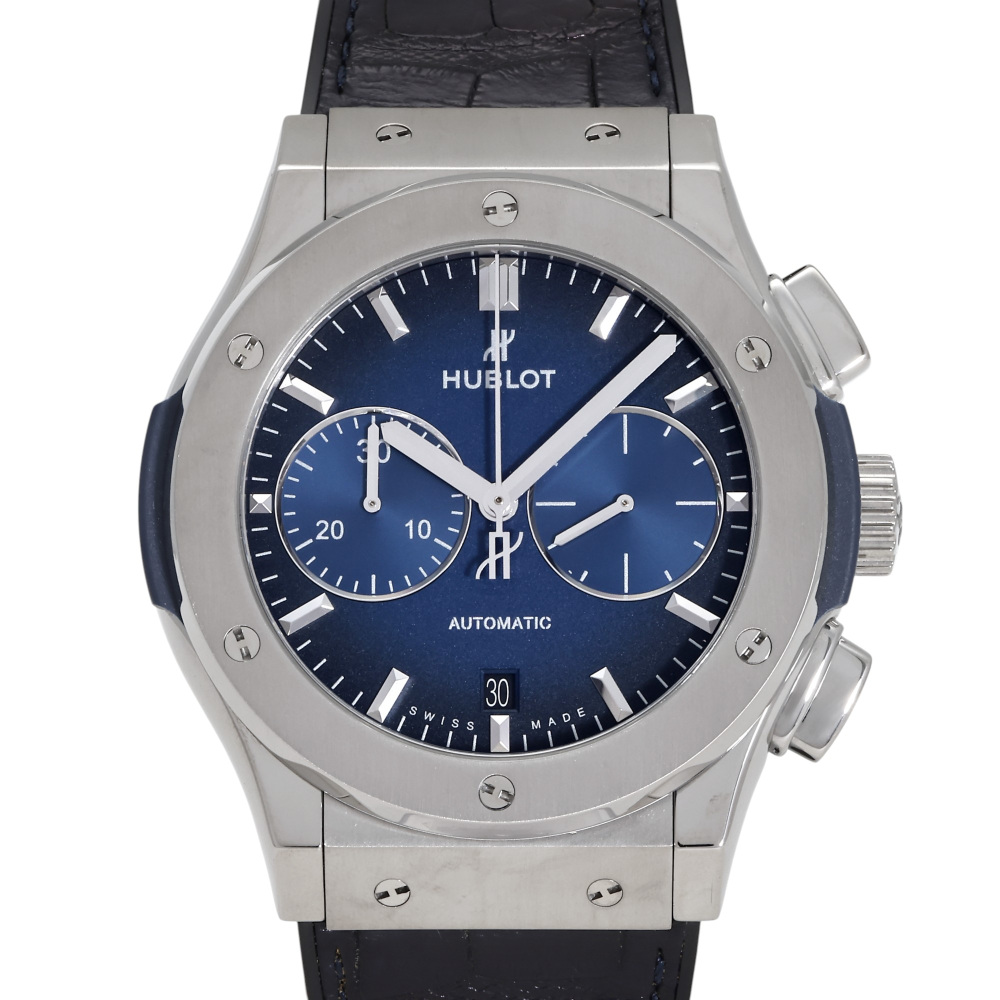 USED] HUBLOT Classic fusion Chronograph Titanium Deep Blue