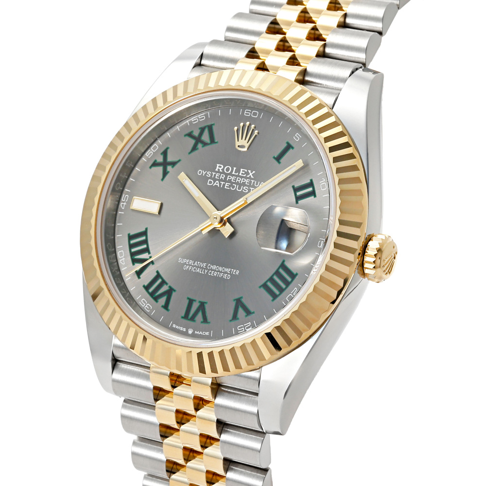 ロレックス デイトジャスト 126333.SLGRRMJスレート/グリーンローマ