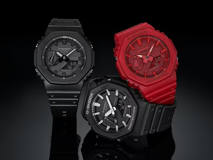 極美品　カシオ　G–SHOCK GA−2100–1A1JF ブラック G-SHOCK（G-ショック）シンプルデザイン コンビネーションモデル GA