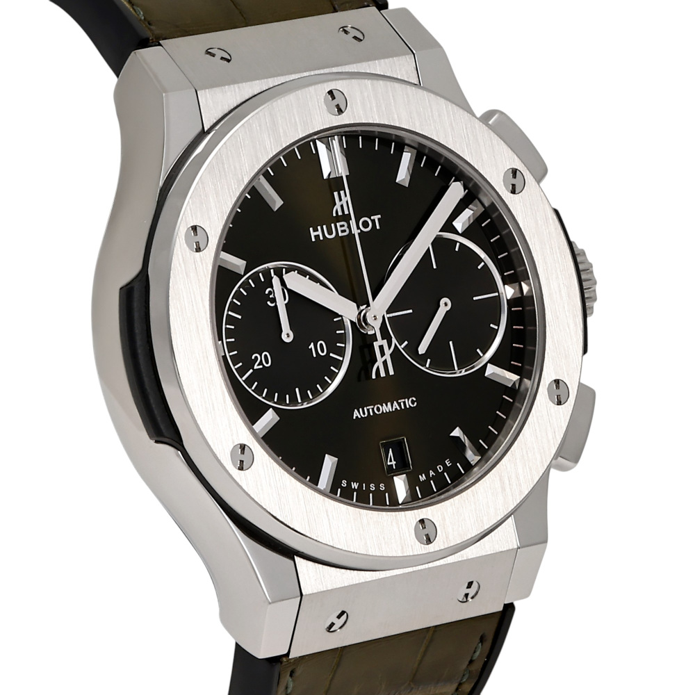 USED] HUBLOT Classic fusion Chronograph Titanium Green 521NX8970LR