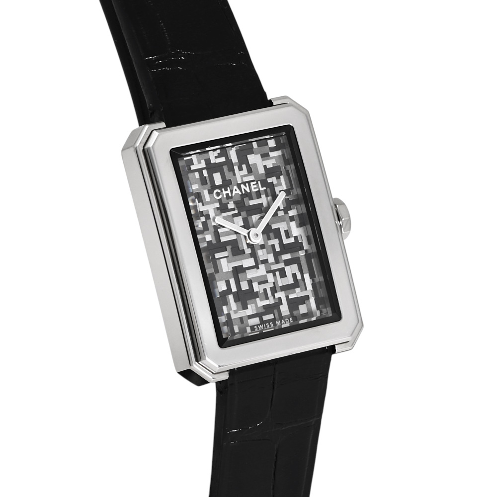 chanel 時計 中古] シャネル ボーイフレンド ネオ ツイード 世界限定1000本 H6127