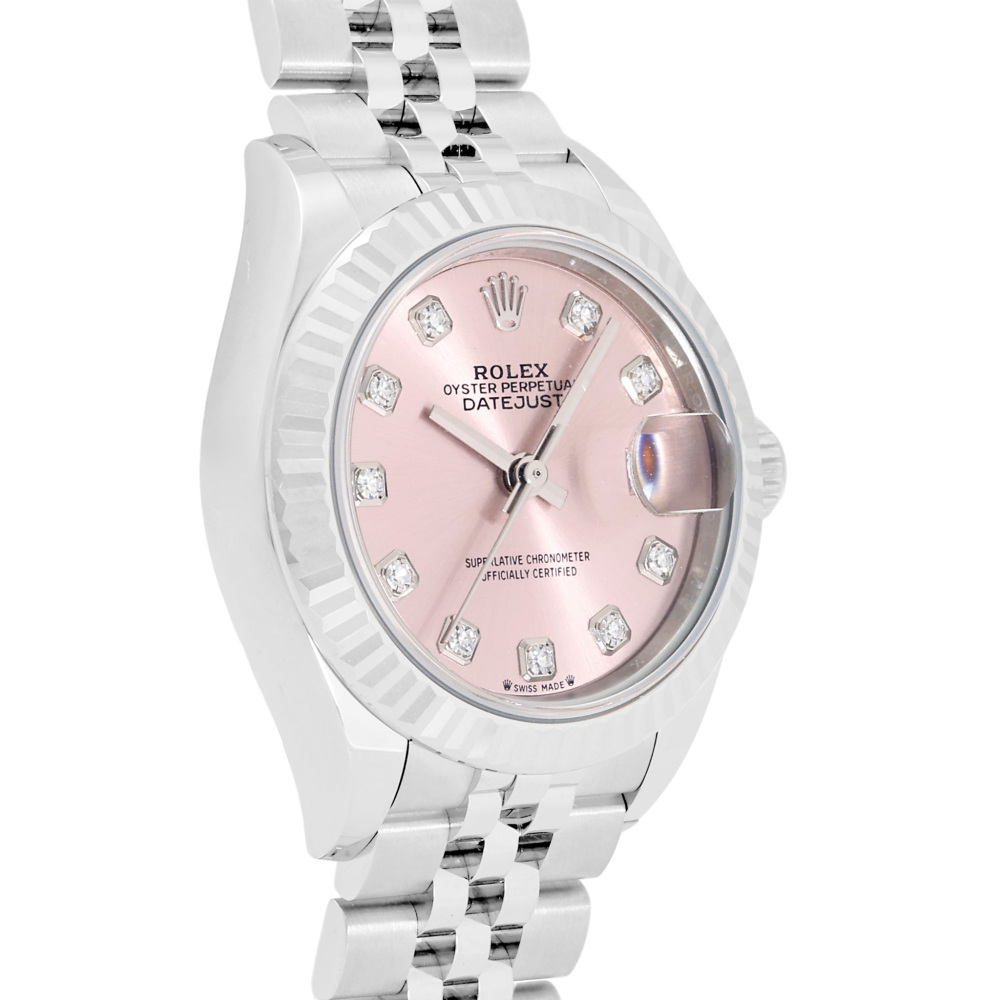 aachan 　ROLEX ロレックス　デイジャスト ROLEX】ロレックス レディ デイトジャスト 28 スチール ピンク (ROLEX