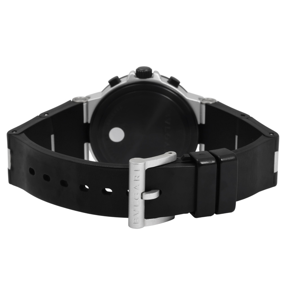 最終値下げ　美品 ブルガリ アルミニウム AC38TA クロノグラフ ブルガリ・アルミニウム・クロノグラフ・AC38TA｜ブランド品の