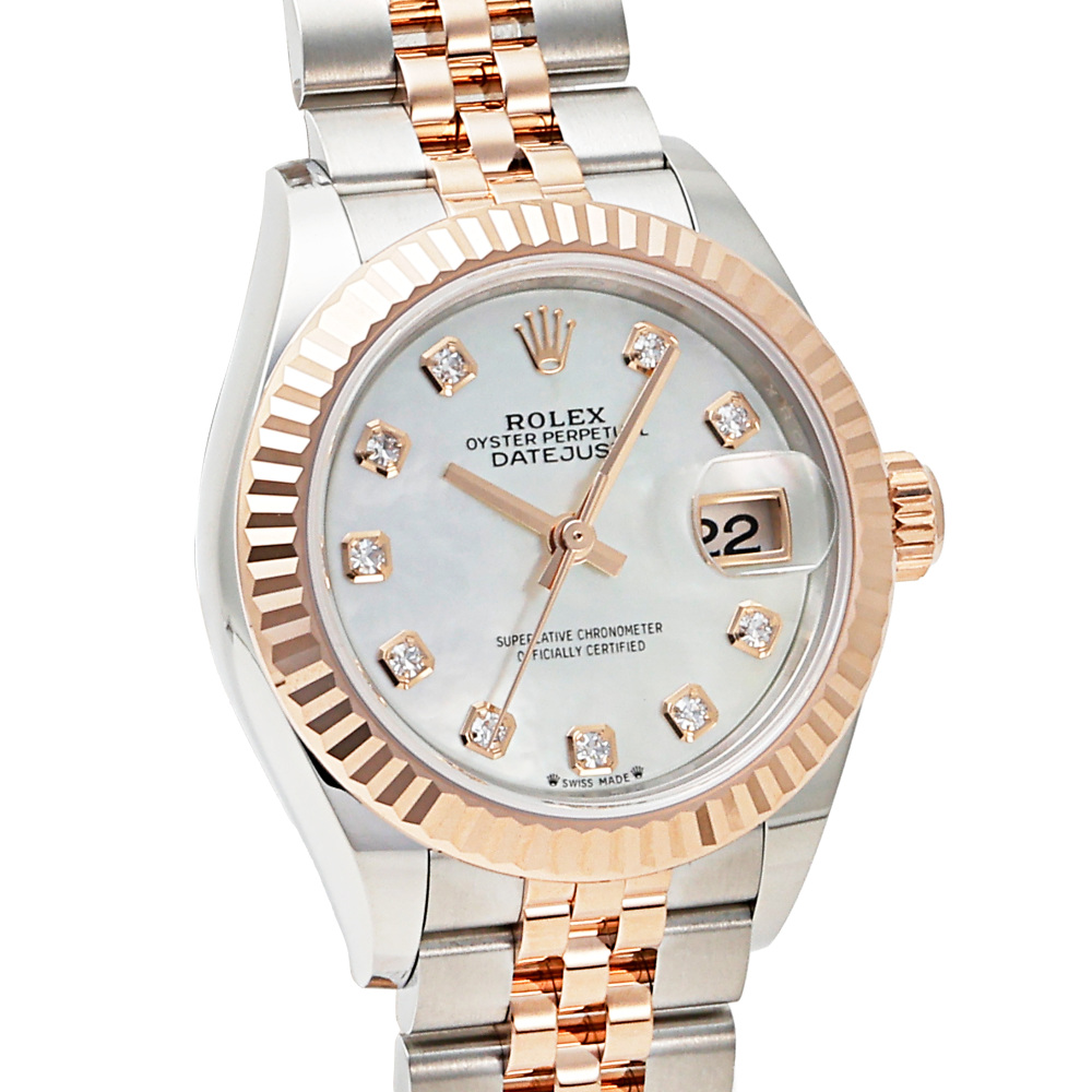 ロレックス デイトジャスト 279171NG.WHSH10PDJ シェル ホワイト/10PD