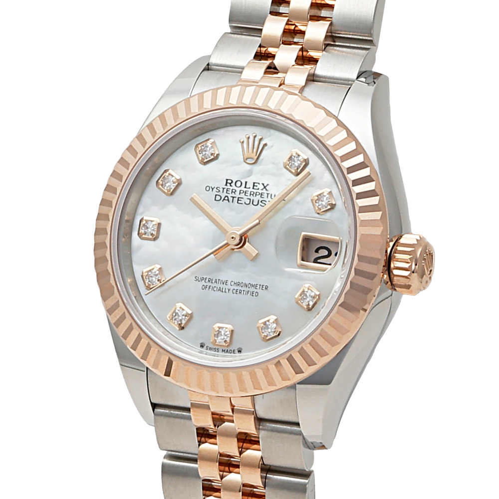 ロレックス デイトジャスト 279171NG.WHSH10PDJ シェル ホワイト/10PD