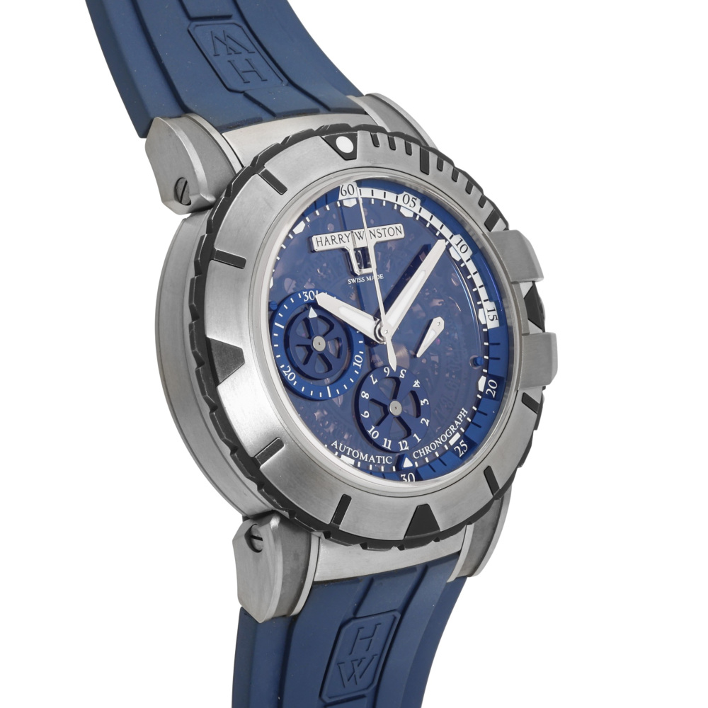 バリー 中古] ハリー・ウィンストン オーシャン スポーツ クロノグラフ