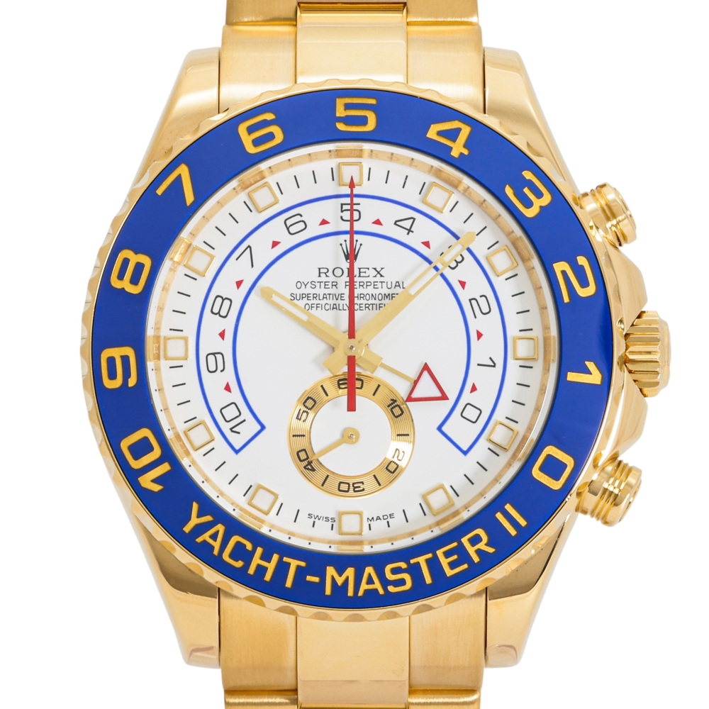 ロレックス ヨットマスターII 116688.WHGDNOホワイト/金針 オイスター