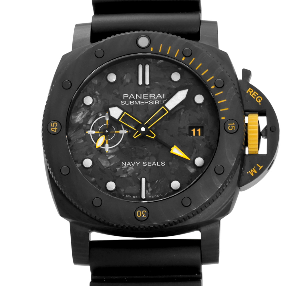 中古] パネライ ルミノール サブマーシブル GMT カーボテック ネイビー