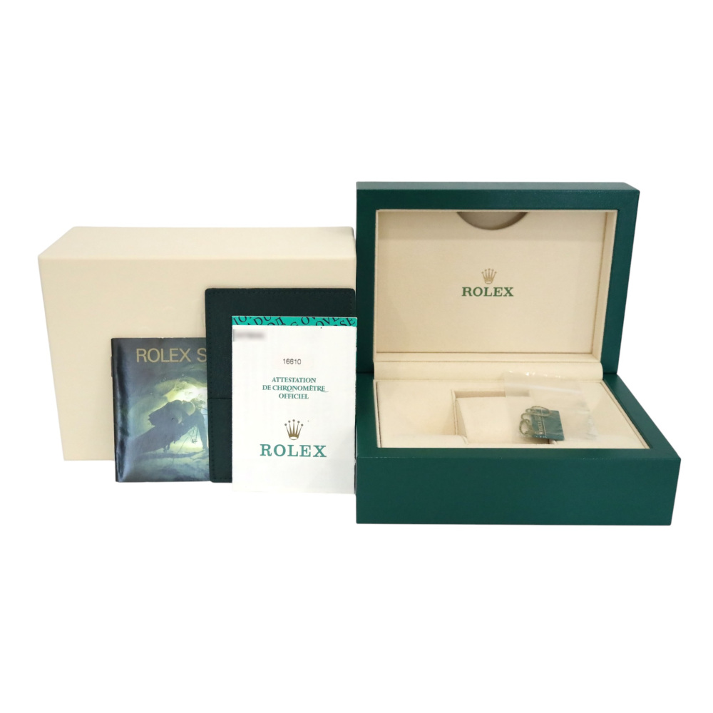 ロレックス　箱　コマ2つ付き　サブマリーナ　16610 ロレックス サブマリーナ 16610 1998年製 箱、ギャランティー付き
