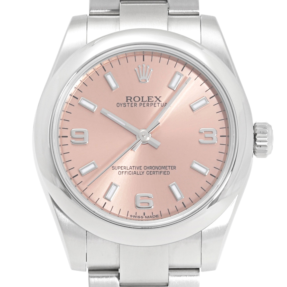 ロレックス オイスターパーペチュアル 177200.PK369AROピンク/369