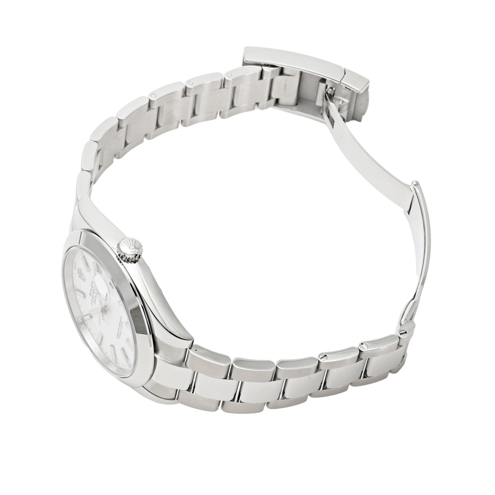 新品] ロレックス デイトジャスト 126300.WHBOホワイト/バー