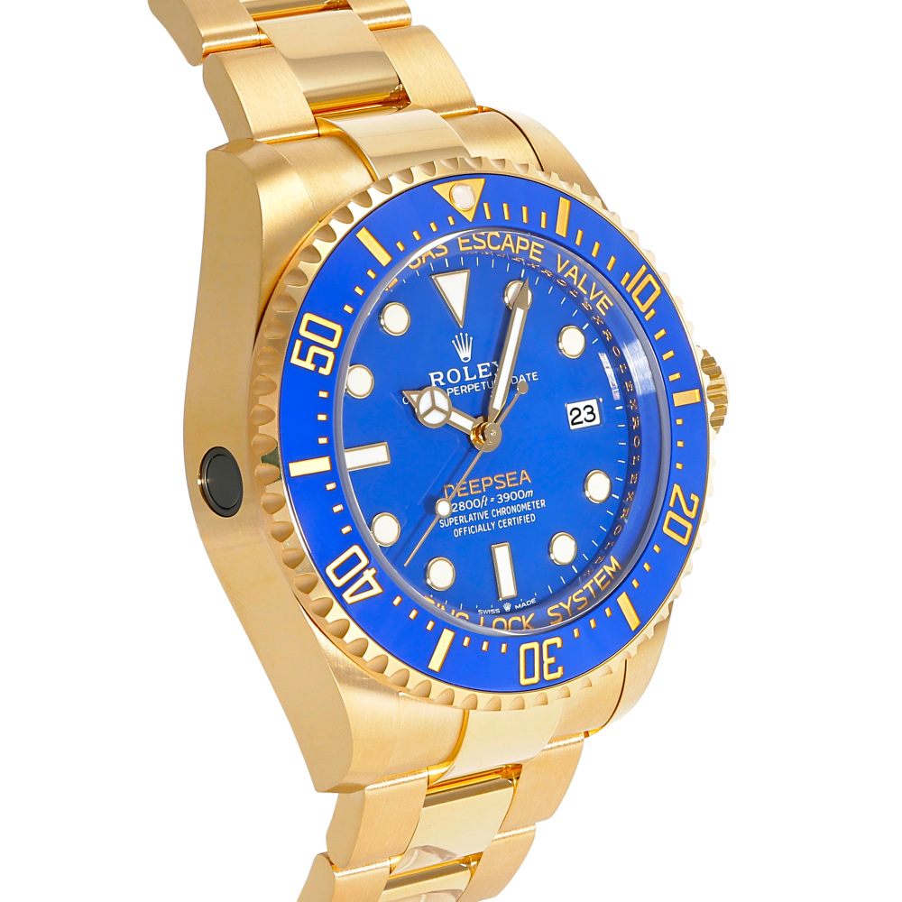 ロレックス ディープシー 136668LB.BLDTブルー オイスター K18イエロー