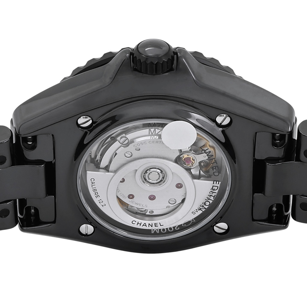 新品] シャネル J12 H10311ブラック ステンレス 逆回転防止ベゼル