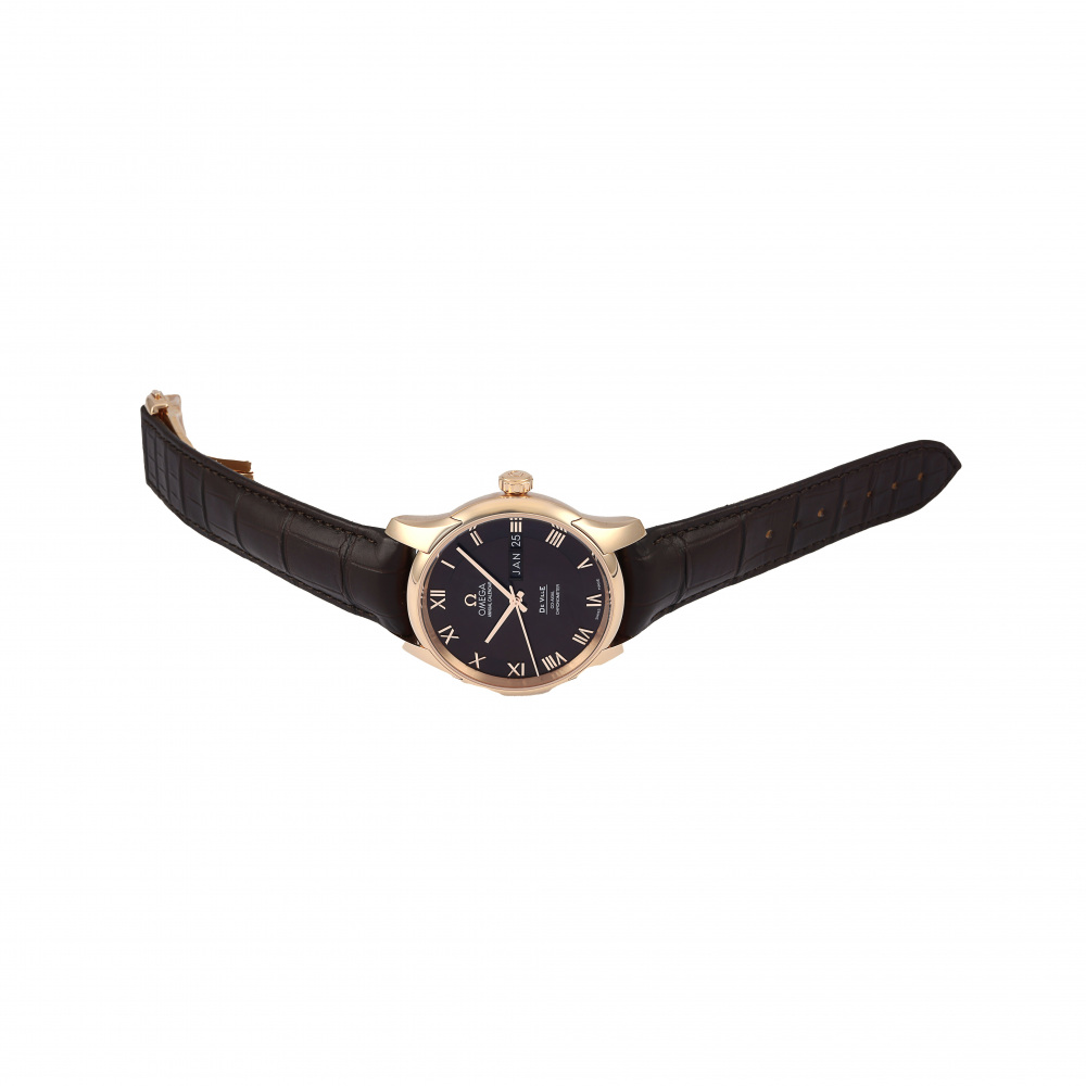 新品] オメガ デ・ヴィル 43153412213001ブラウン レッドゴールド