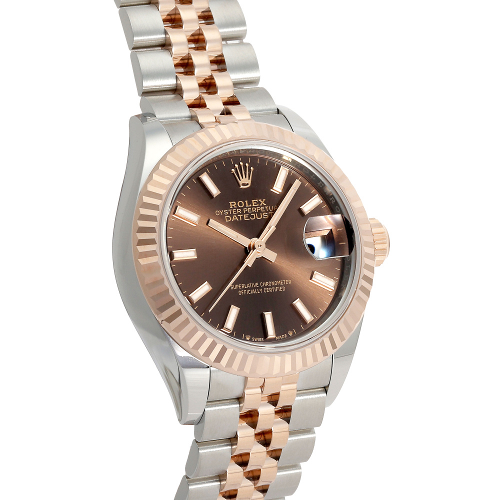 aachan 　ROLEX ロレックス　デイジャスト ROLEX】ロレックス レディ デイトジャスト 28 スチール ピンク (ROLEX