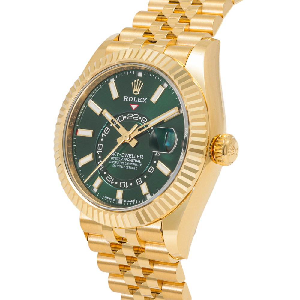 ロレックス スカイドゥエラー 336938.BGRBJブライトグリーン/バー