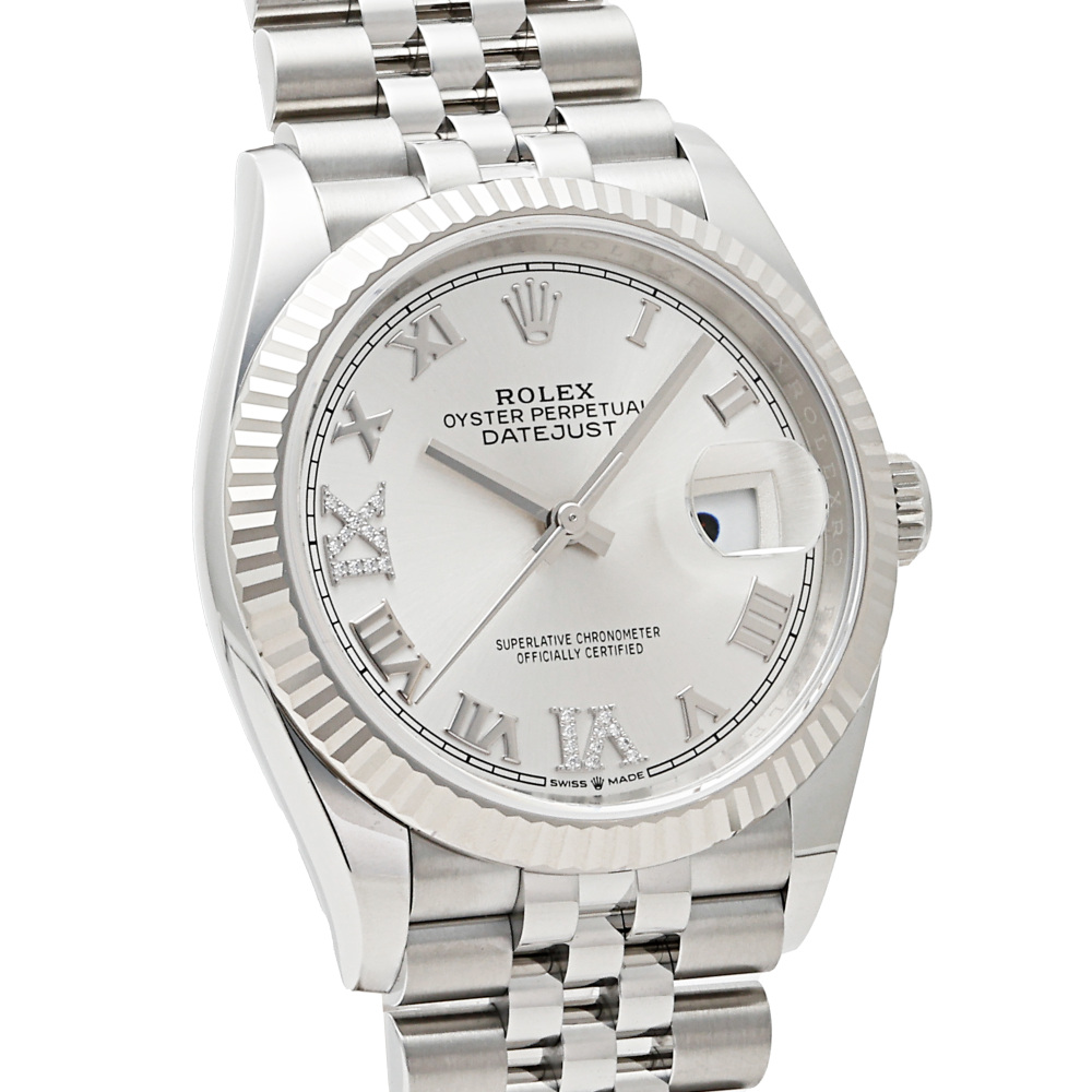 新品] ロレックス デイトジャスト 126234.SVRMVIXIDJシルバーローマ