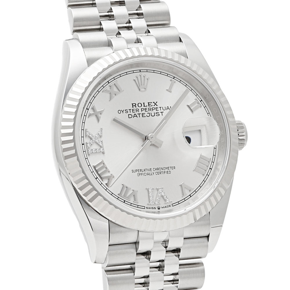 新品] ロレックス デイトジャスト 126234.SVRMVIXIDJシルバーローマ