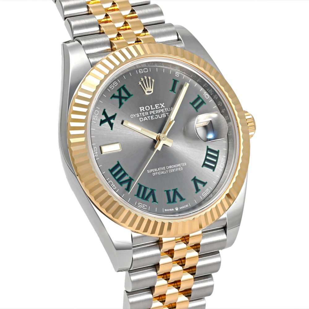 新品] ロレックス デイトジャスト 126333.SLGRRMJスレート/グリーン