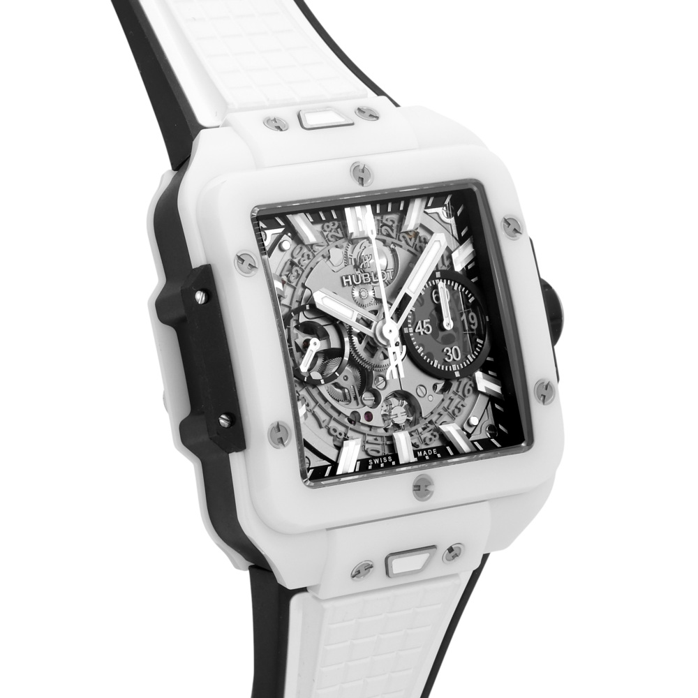 中古] ウブロ スクエア・バンウニコ ホワイトセラミック 821HX0170RX