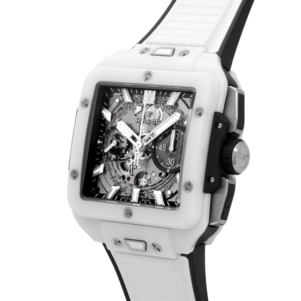 中古] ウブロ スクエア・バンウニコ ホワイトセラミック 821HX0170RX