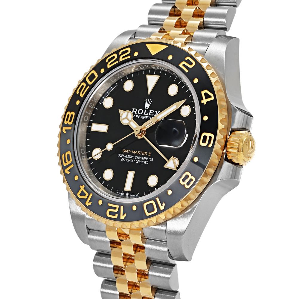 … 新品] ロレックス GMTマスターII 126713GRNR.BKDTJブラック/ドット