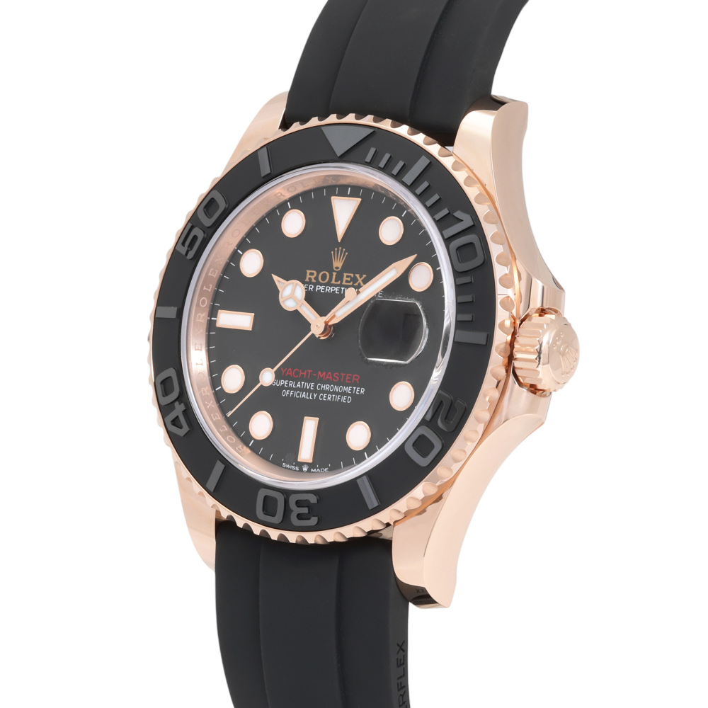 ロレックス ヨットマスター 126655.BKDTブラック オイスターフレックス