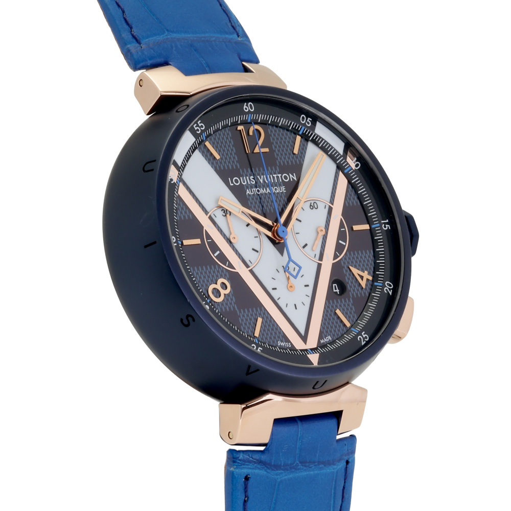 中古] ルイ・ヴィトン タンブール ダミエ コバルト QA090Z W260462