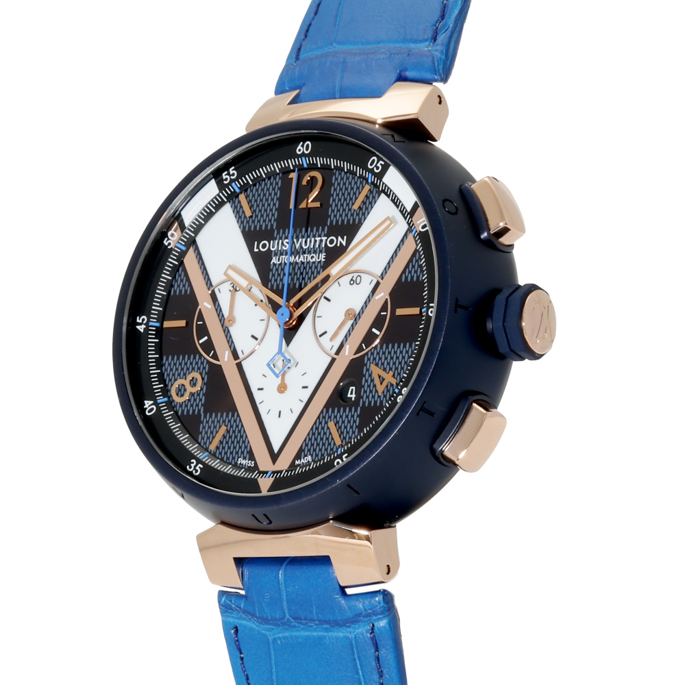 中古] ルイ・ヴィトン タンブール ダミエ コバルト QA090Z W260462