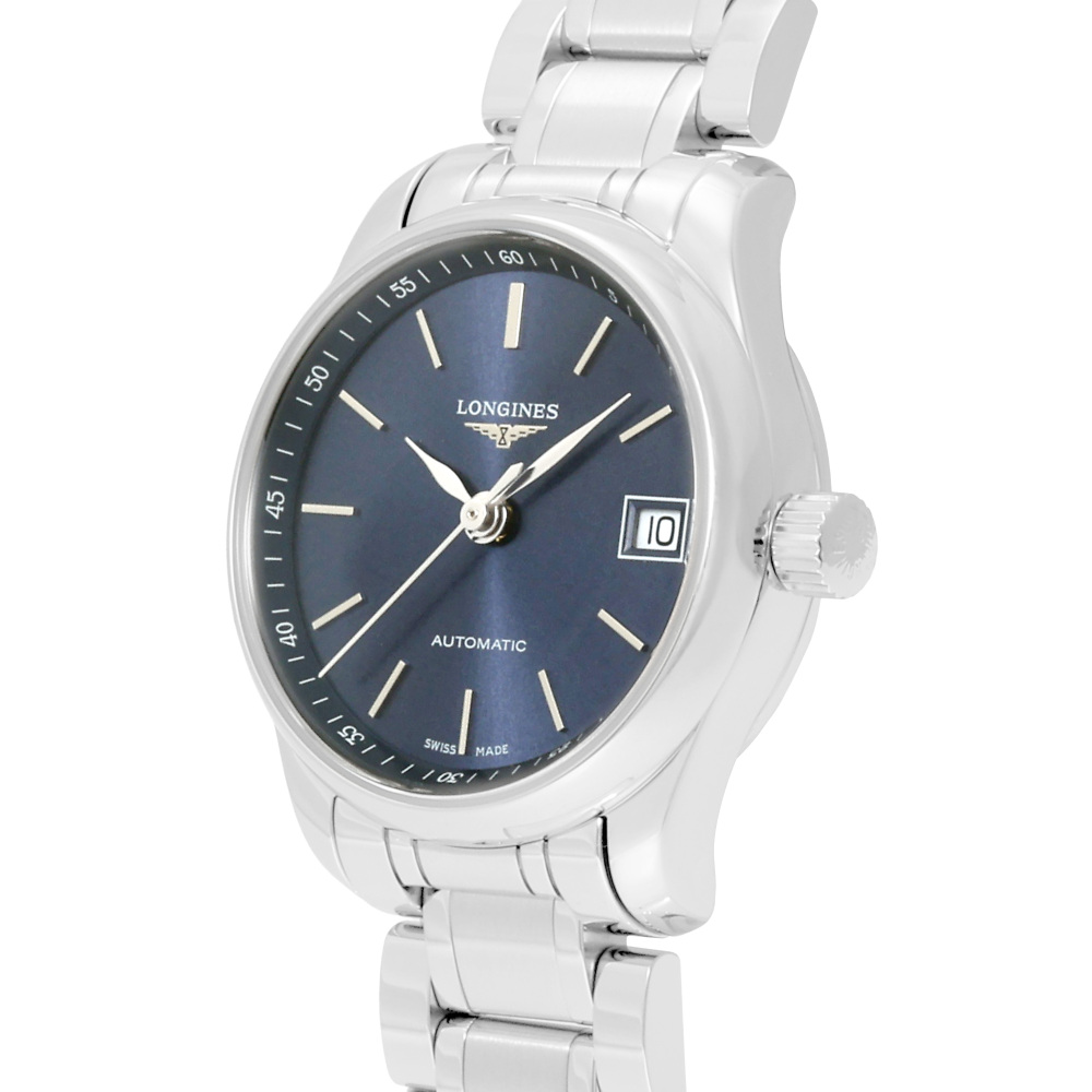 新品] ロンジン マスター L21284926ブルー ステンレス デイト表示