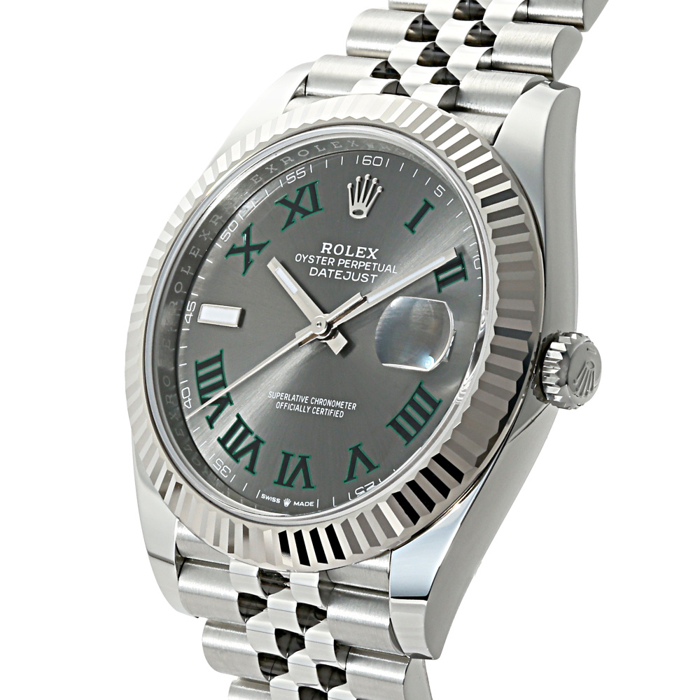 ロレックス デイトジャスト 126334.SLGRRMJスレート/グリーンローマ