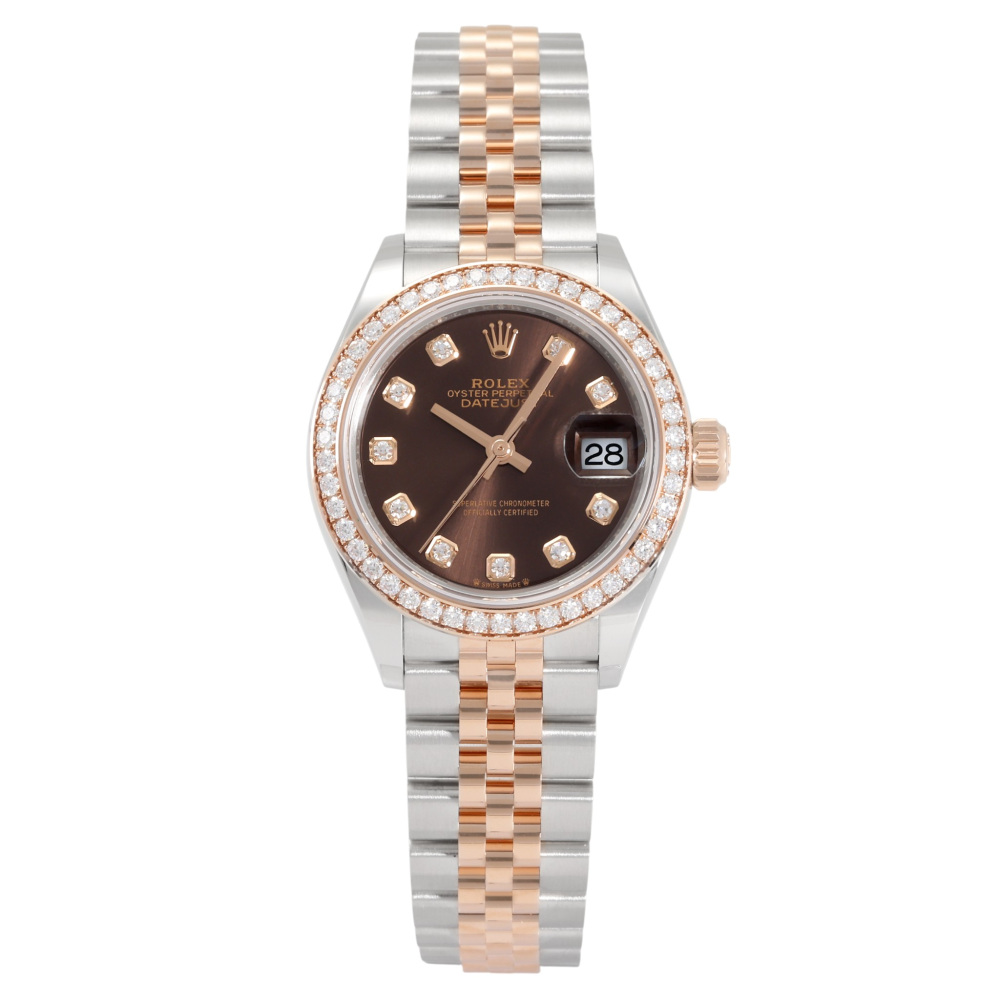 新品] ロレックス デイトジャスト 279381RBR.CH10PDJチョコレート/10PD