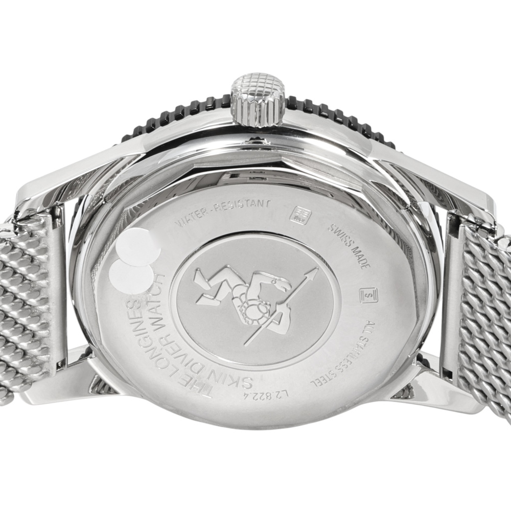 新品] ロンジン ヘリテージ L28224566ブラック ステンレス 逆回転防止