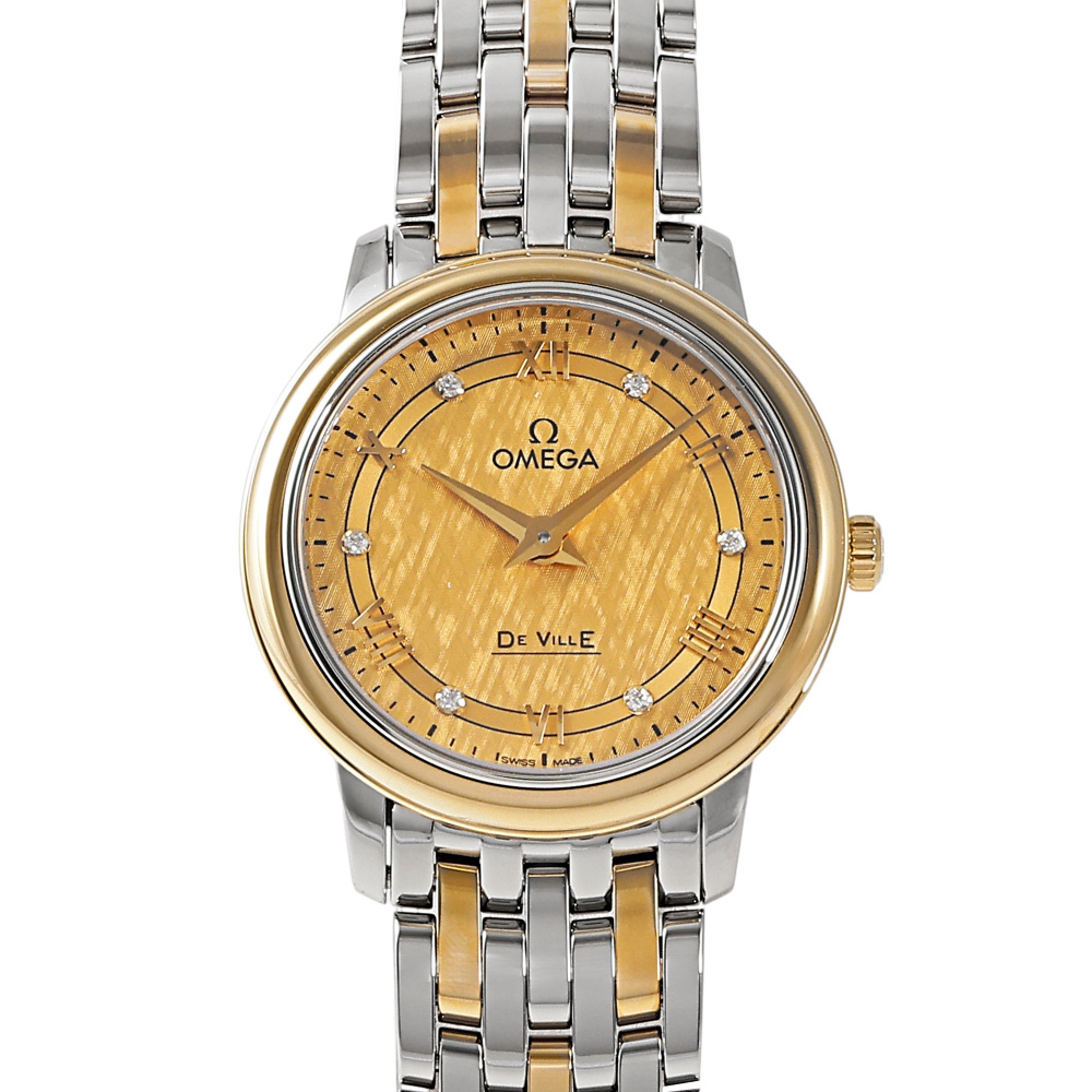 【ジャンク】　OMEGA オメガ　時計　メンズ　レディース　腕時計 オメガ レディースウオッチ シャンパンゴールドダイアル ローマ数字