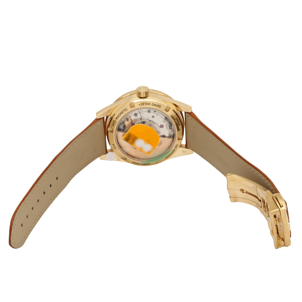本物 OMEGA シーマスタ 腕時計 Seamaster オートマチック ゴールドカラー 社外ベルト 自動巻き オメガ 稼働 ジャンク扱い 札幌市手稲区 新品] オメガ シーマスター 23362412101001ブラック イエローゴールド