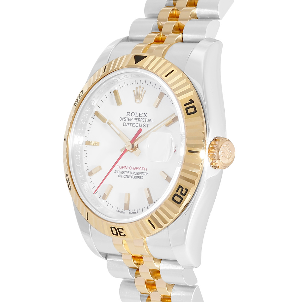 Rolex Datejust 116263.WHRDNBJwhite/bar Jubilee stainless Date