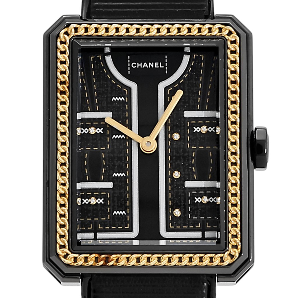 新品] シャネル ボーイフレンド H9834ブラック ダイヤモンド