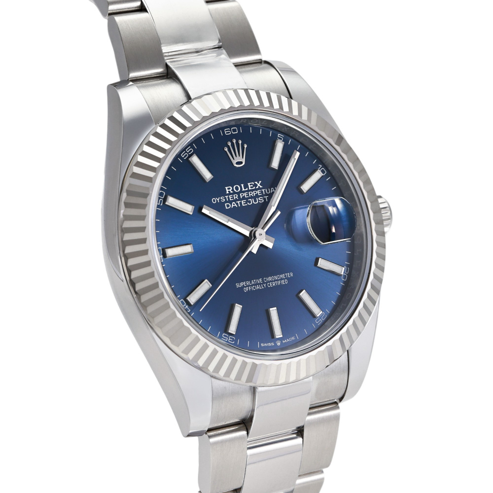 新品] ロレックス デイトジャスト 126334.BBLBOブライトブルー/バー