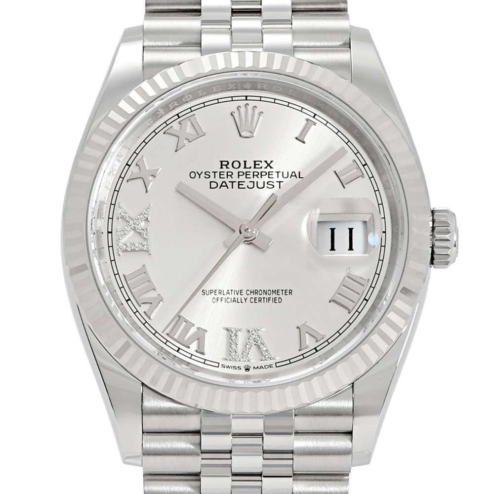新品] ロレックス デイトジャスト 126234.SVRMVIXIDJシルバーローマ