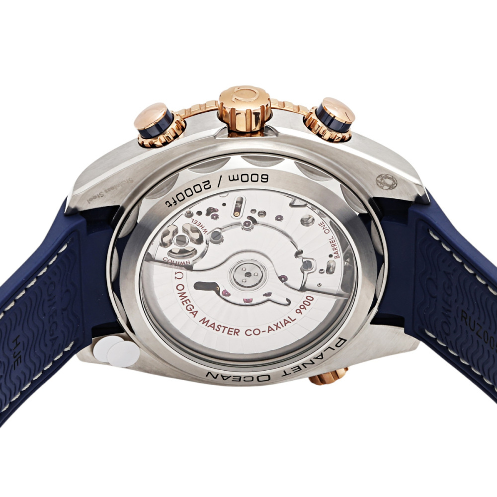 新品] オメガ シーマスター 21523465103001ブルー ステンレス クロノ